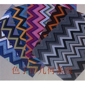 色丁印几何条纹