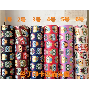 色丁印卡通猫头鹰
